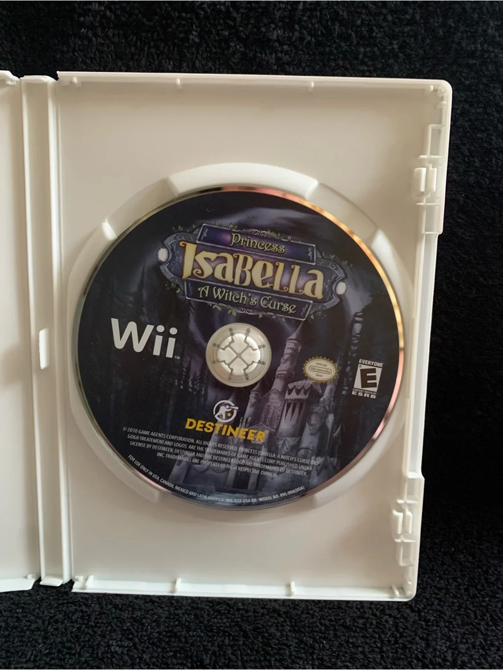 2010 Nintendo Wii Video Game Princess Isabella: A Witch's Curse